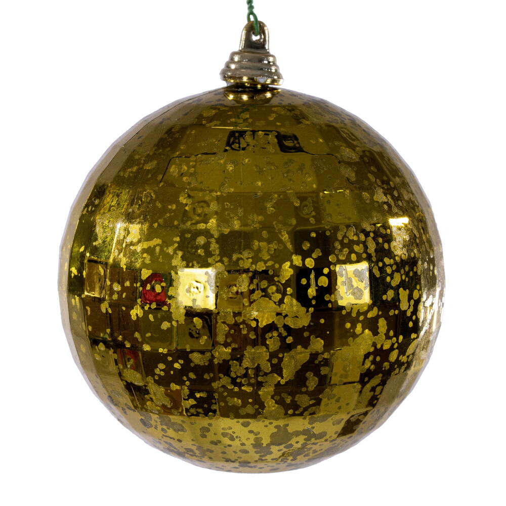 MC240614 4 in. Olive Mirror Mercury Ornament - 6 Per Bag