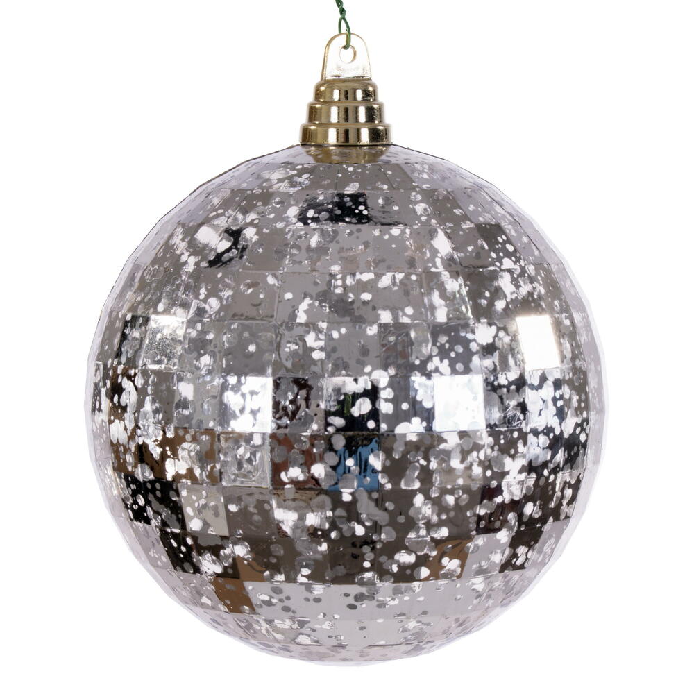 MC240843 6 in. Oat Mirror Mercury Ornament - 2 Per Bag