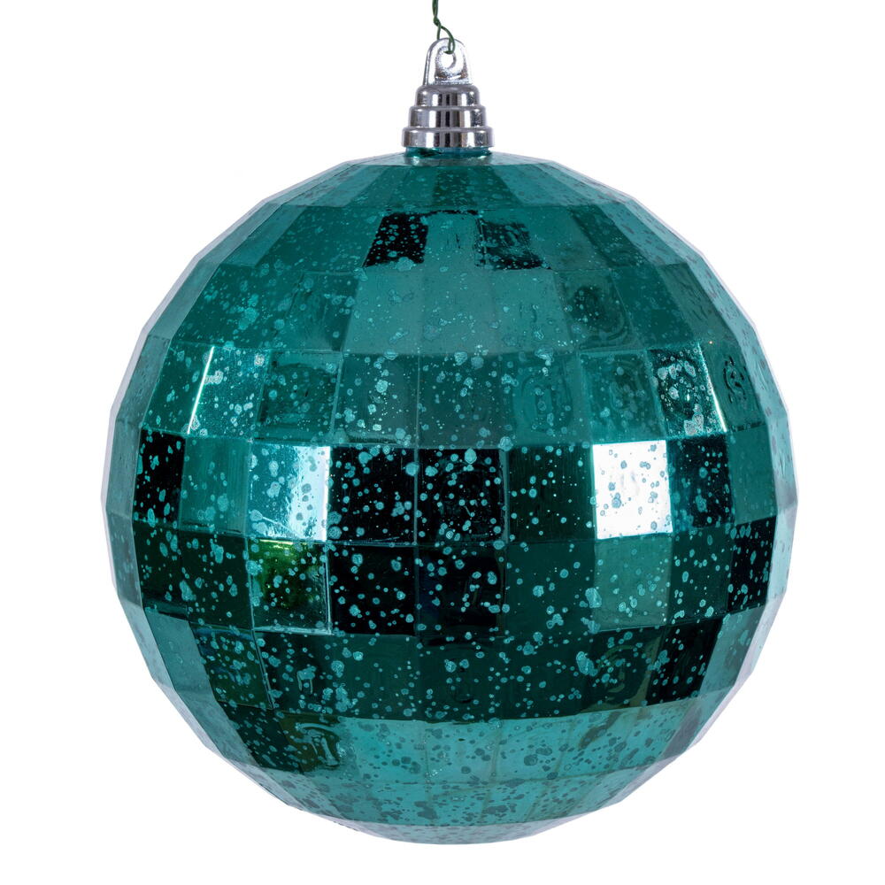 MC240942 8 in. Teal Mirror Mercury Ornament