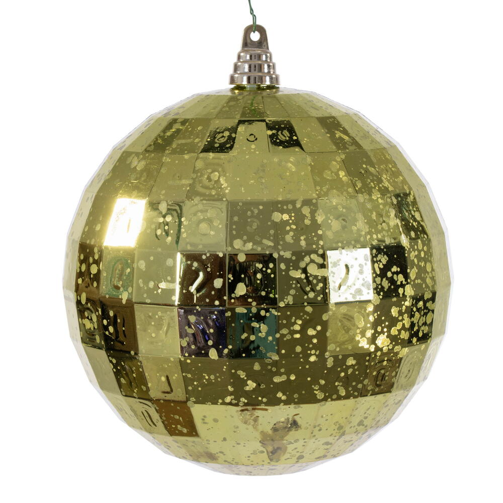 MC240973 8 in. Mirror Mercury Ornament, Lime