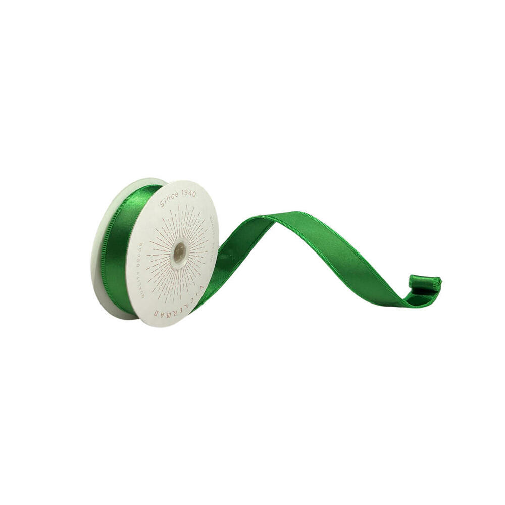 QTX240724 1 in. x 10 Yards Emerald Satin Ribbon