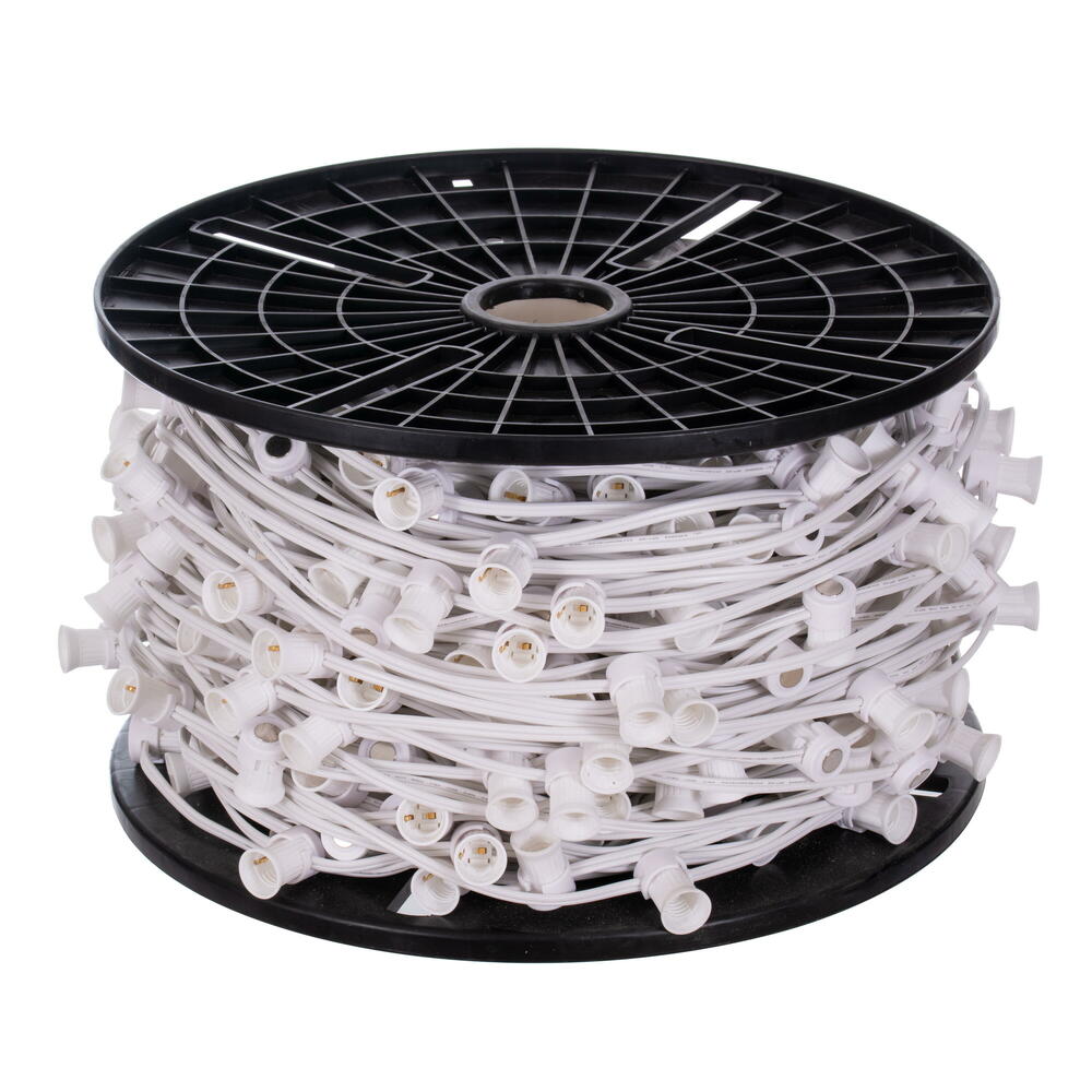 V24SPT1-400W C9 500 ft. x 400 Magnetic Socket Spool, SPT1 - White