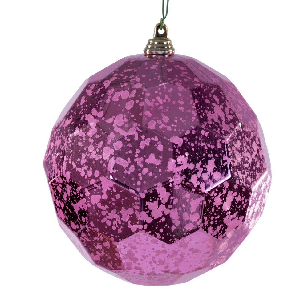 MC240179 4.75 in. Honeycomb Mercury Ornament, Pink - 4 Piece Per Bag