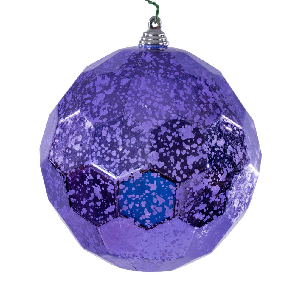 MC240186 4.75 in. Honeycomb Mercury Ornament, Lavender - 4 Piece Per Bag