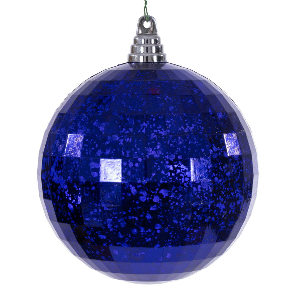 MC240866 6 in. Purple Mirror Mercury Ornament - 2 Per Bag