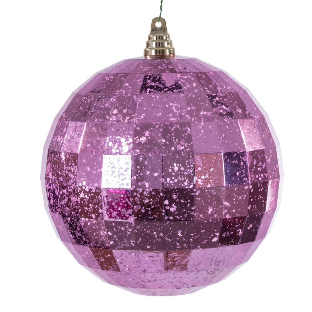 MC240979 8 in. Pink Mirror Mercury Ornament