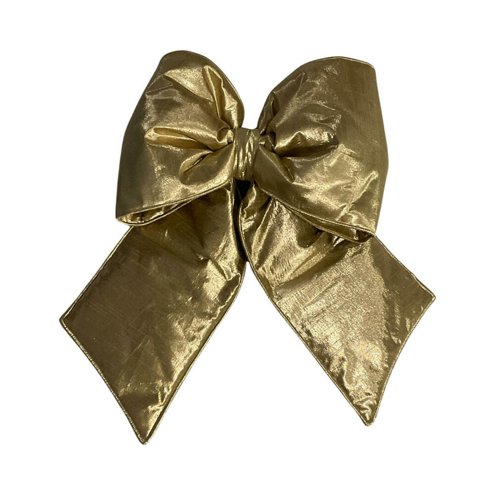 QTX24047 18 x 23 in. Metallic Christmas Bow, Gold
