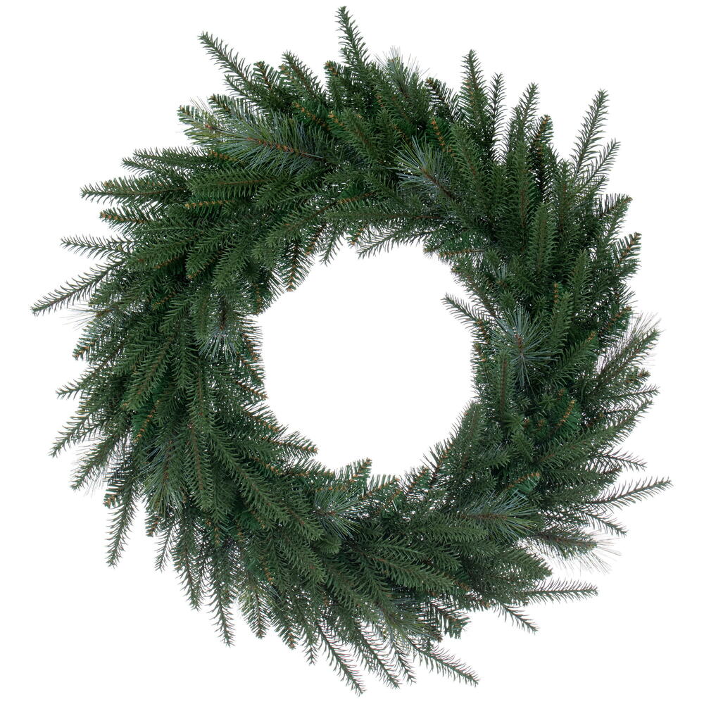 G233830 30 in. Berkley Mixed Pine 426 Tips Wreath - Green