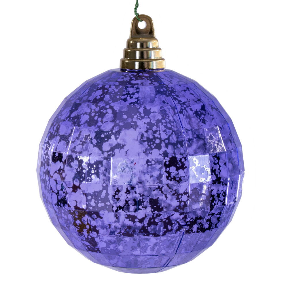 MC240786 4.75 in. Lavender Mirror Mercury Ornament - 4 Piece Per Bag
