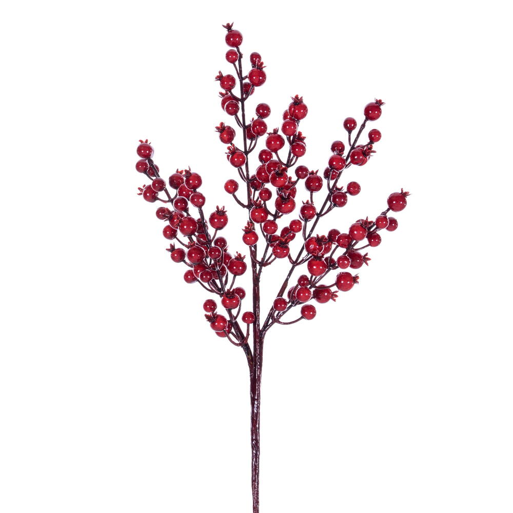 Picture of Vickerman P240114 14 in. Red Crab Apple Mixed Berry Pick & Spray - Pack of 6