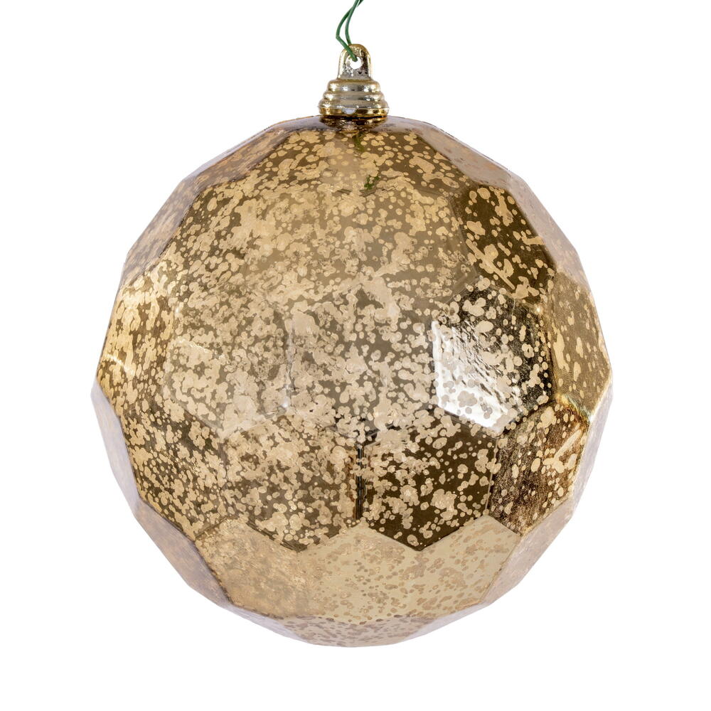 MC240108 4.75 in. Gold Honeycomb Mercury Ornament - 4 Per Bag