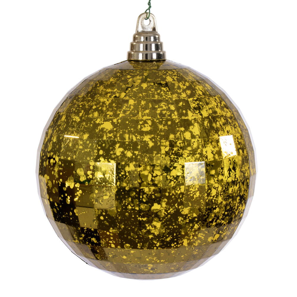 MC240814 6 in. Olive Mirror Mercury Ornament - 2 Per Bag