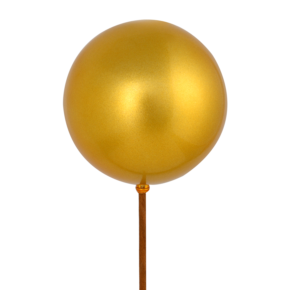 N183237S 2.75 in. Plastic Shiny Ball Pick, Honey Gold