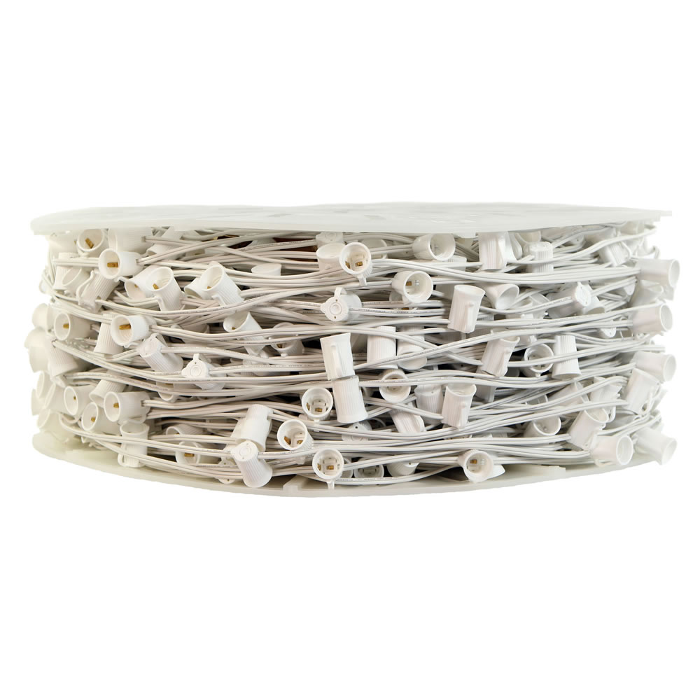 VC9SPT1-15W1000 C9 1000 ft. x 800 Socket Spool - White