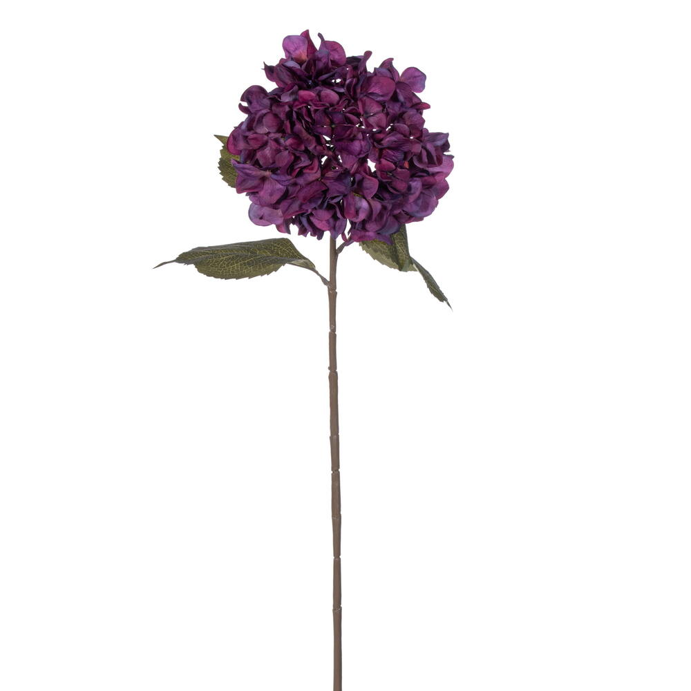 Picture of Vickerman FR250165 32.5 in. Hydrangea Stem&#44; Burgundy - 3 per Bag