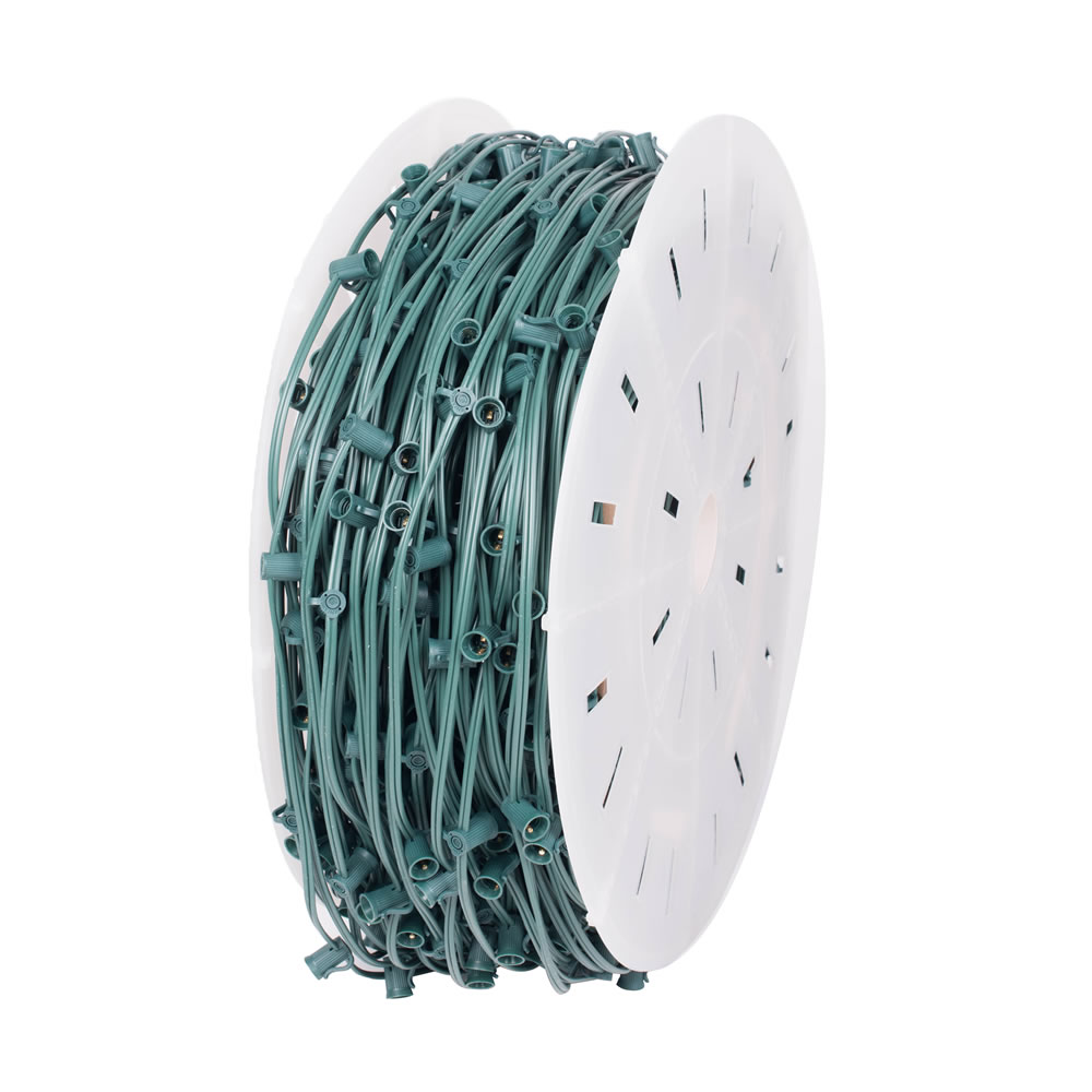 VC9SPT1-15G500 500 ft. C9 Socket Spool with 400 C9 Sockets - Green