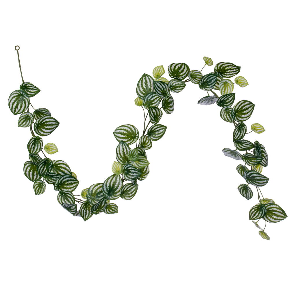 Picture of Vickerman FTL250572UV 72 in. Artificial Watermelon Peperomia UV Garland&#44; Green