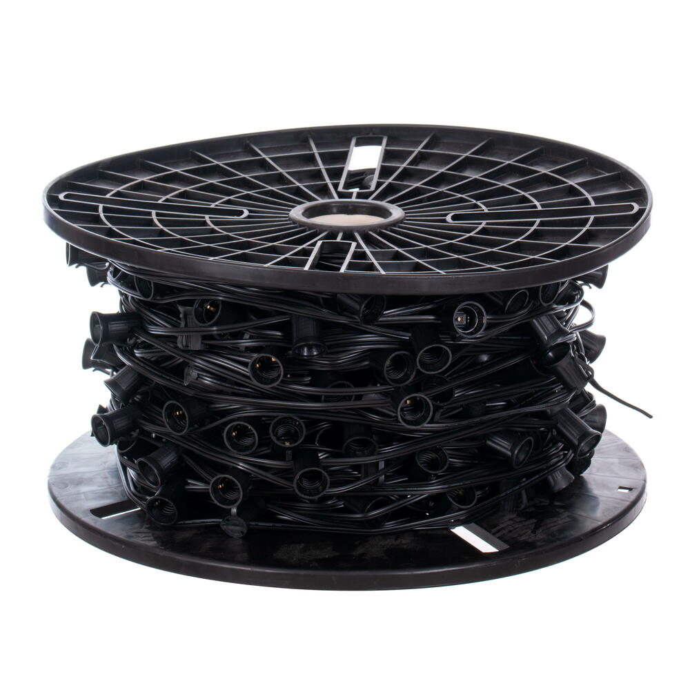 VC9SPT1-12K500 500 ft. C9 Socket Spool with 500 C9 Sockets - Black