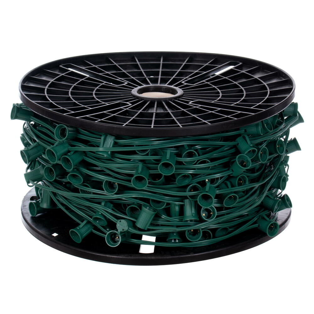 VC9SPT1-12G500 500 ft. C9 Socket Spool with 500 C9 Sockets - Green