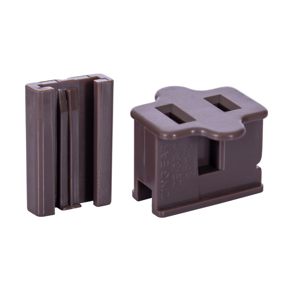 VSPT1-BPLUG-F Brown Female Slide-on Inline Quick Zip Plug for SPT-1, 10 per Pack