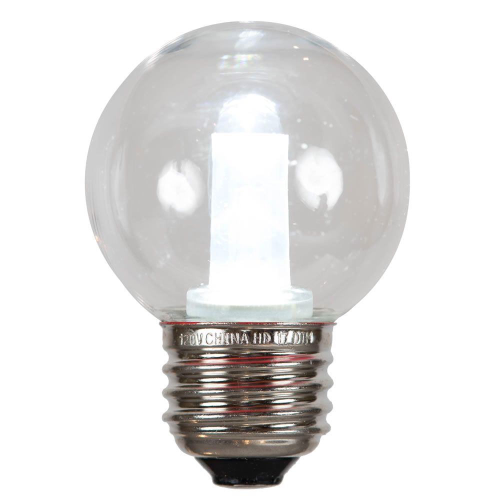 X17G5010 G50 E26 SMD Tube LED Bulb, Pure White - 10 Per Bag