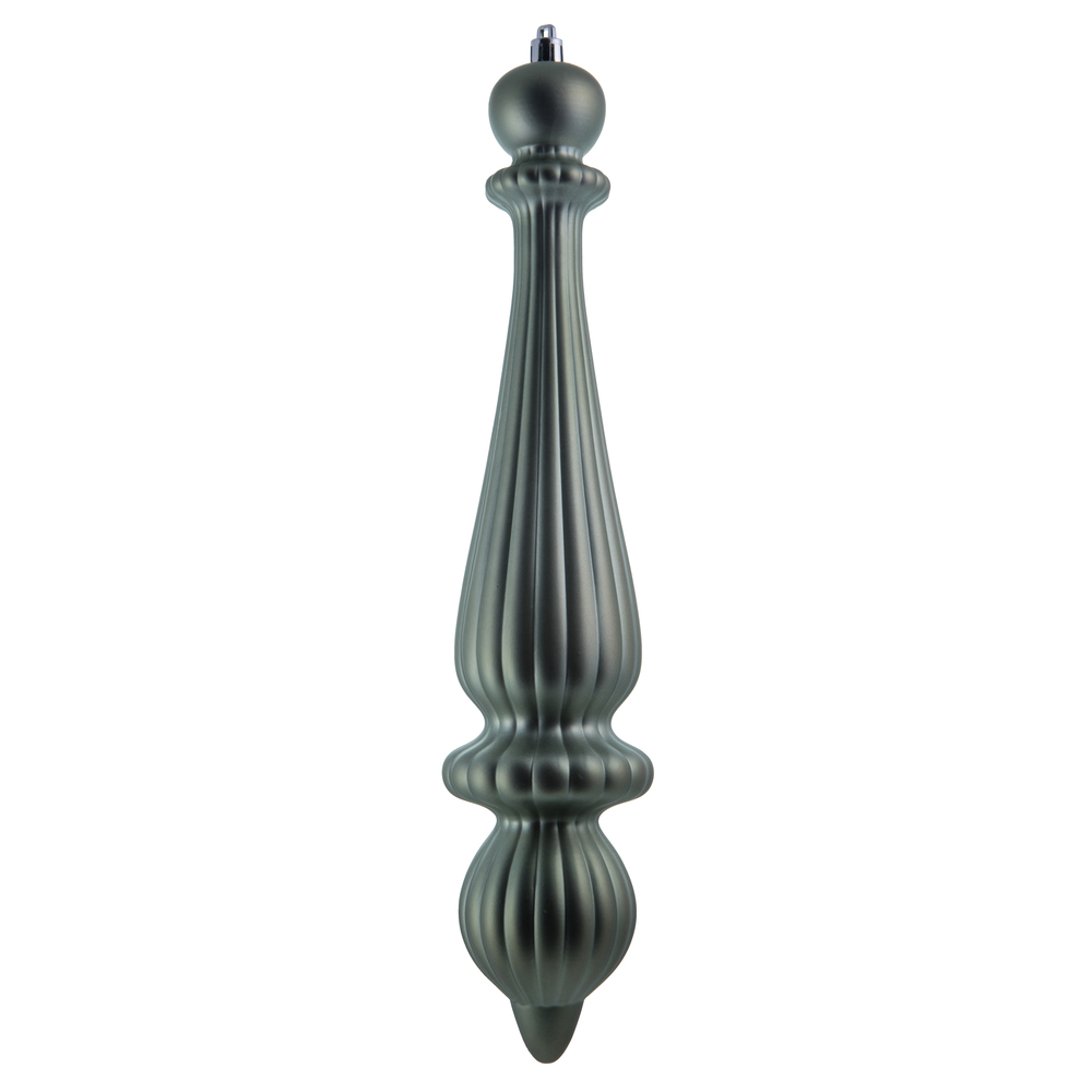 N150823DMV 14 in. Matte Finial UV Drop Ornament, Wrought Iron