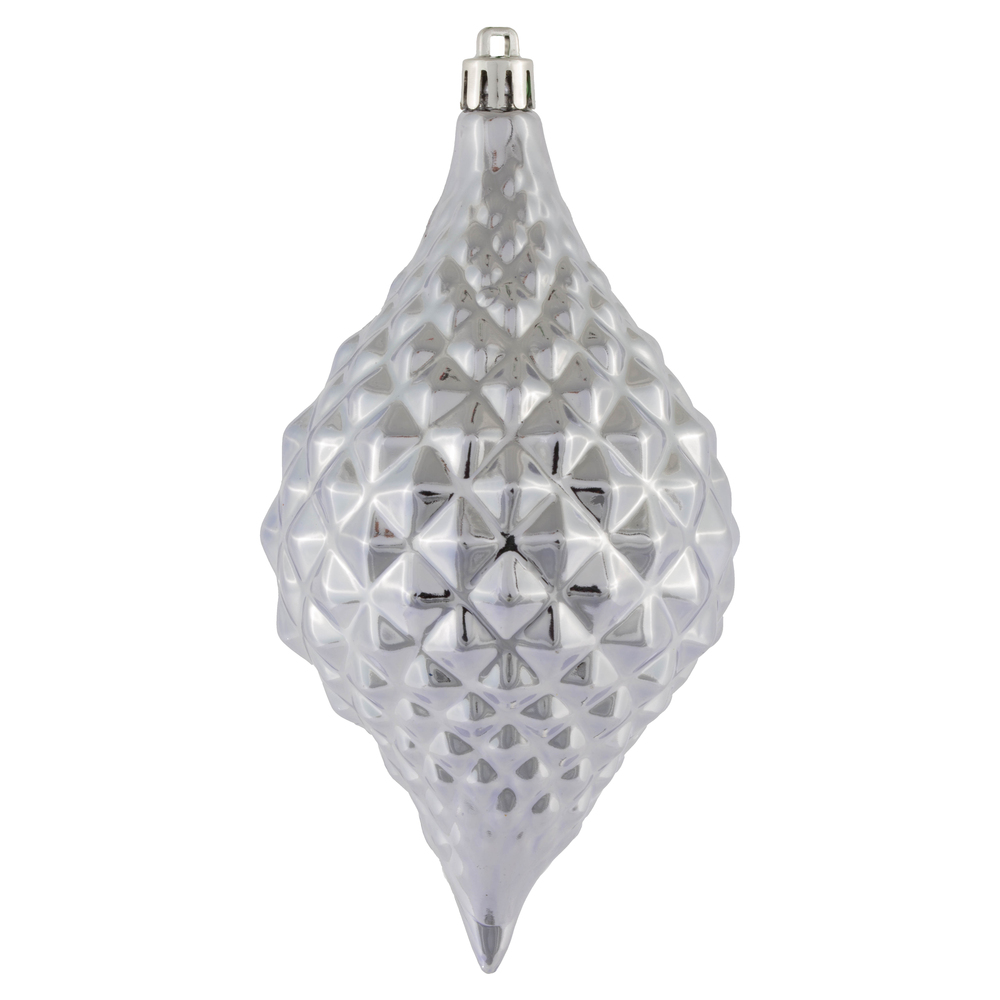 N174934D 6 x 3 in. Diamond Drop Ornament, Lilac - 4 Per Bag