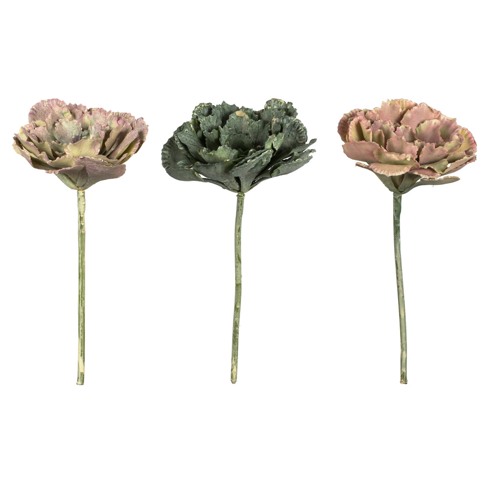 FV193001 7.5 in. Artificial Assorted Echeveria Succulent, Rust & Green - 6 Per Bag