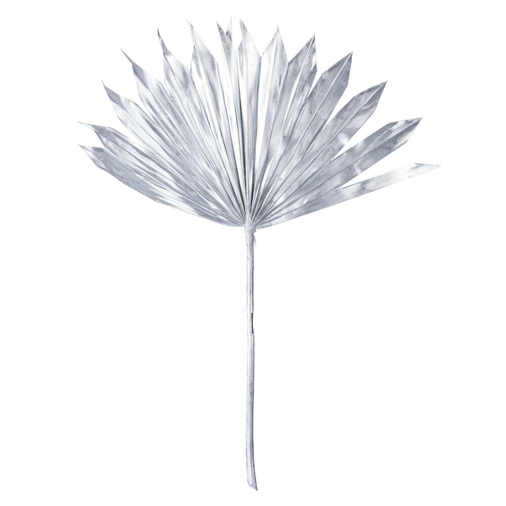 H7PPS200 13.75 - 19.5 in. Dried Palm Sun Spear, Metallic Silver - 12 Per Bag