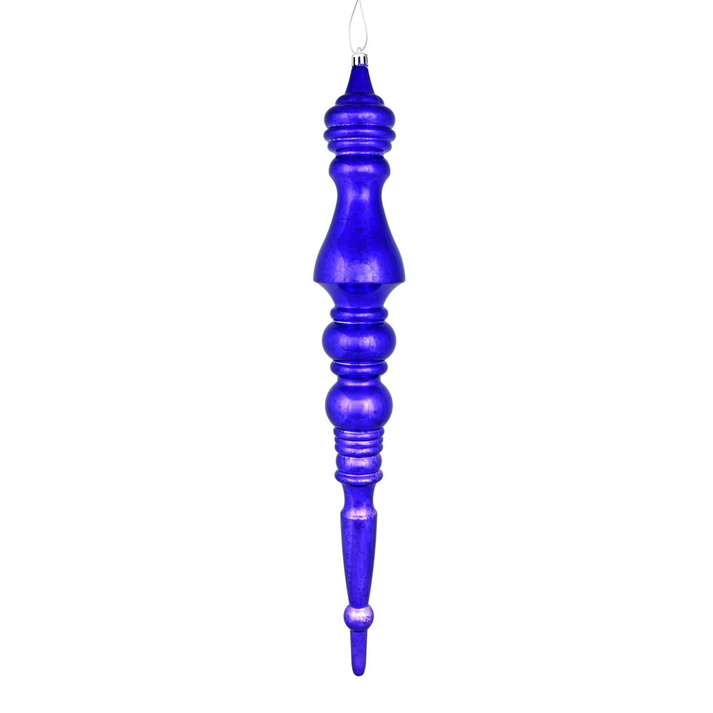 N190966D 20 in. Mercury Finial Ornament, Purple