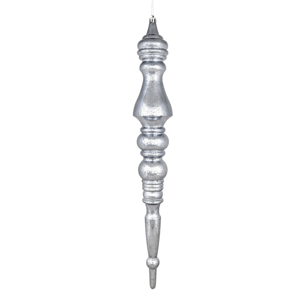 N190987D 20 in. Mercury Finial Ornament, Pewter