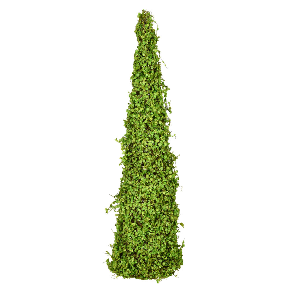FS191036 36 in. Artificial Mini Leaves Cone, Green