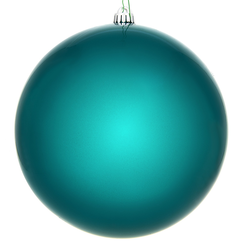 Picture of Vickerman N593041DCV 12 in. Dark Teal Candy Ball Ornament with UV Drilled