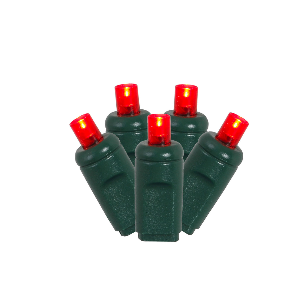X4G6703TPBG 70 Light x 4 in. x 24 ft. Twinkle LED Light with Green Wire, Red