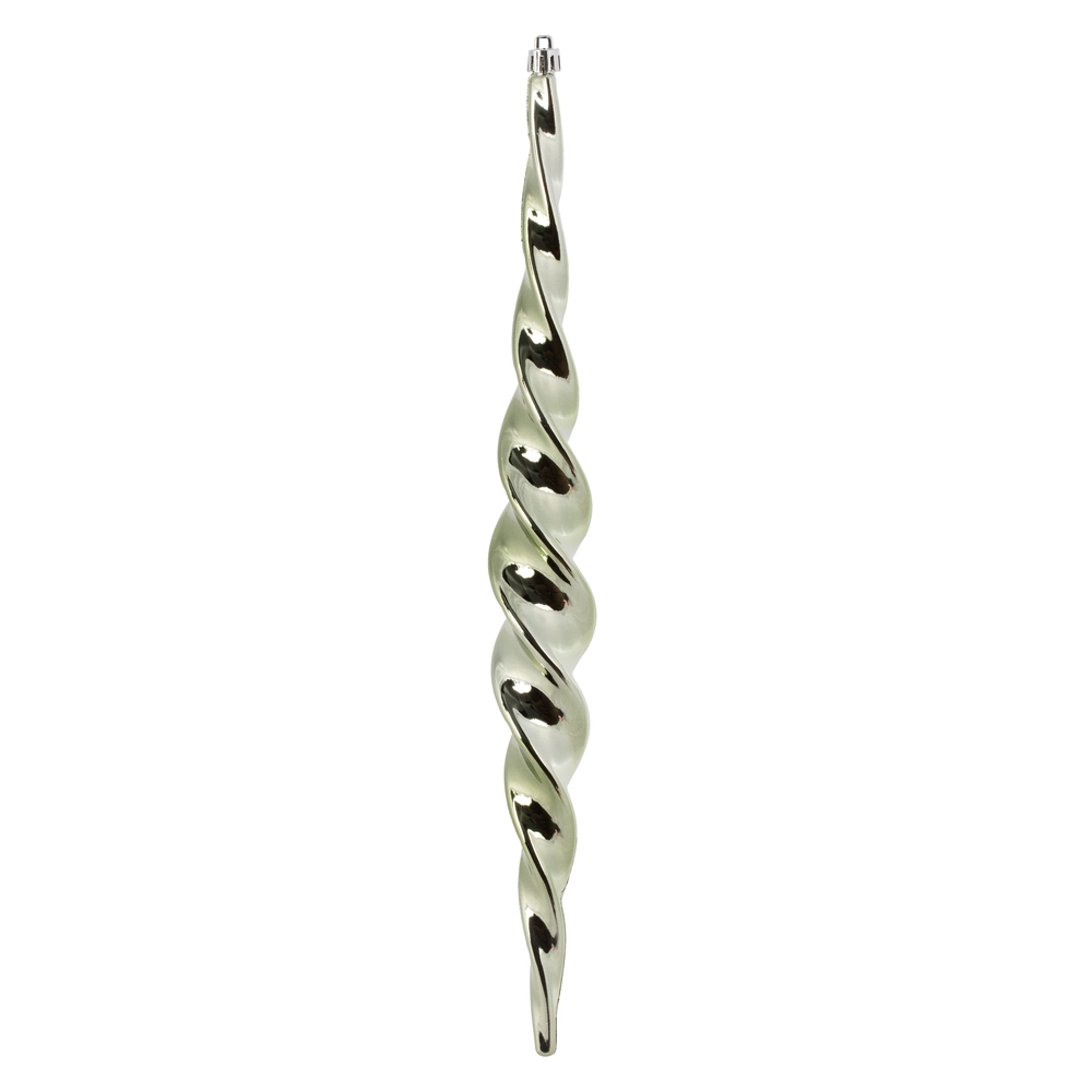 N175123D 14.6 in. Spiral Icicle Ornament, Wrought Iron -2 Per Box