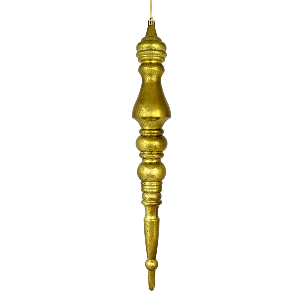 N190914D 20 in. Mercury Finial Ornament, Olive