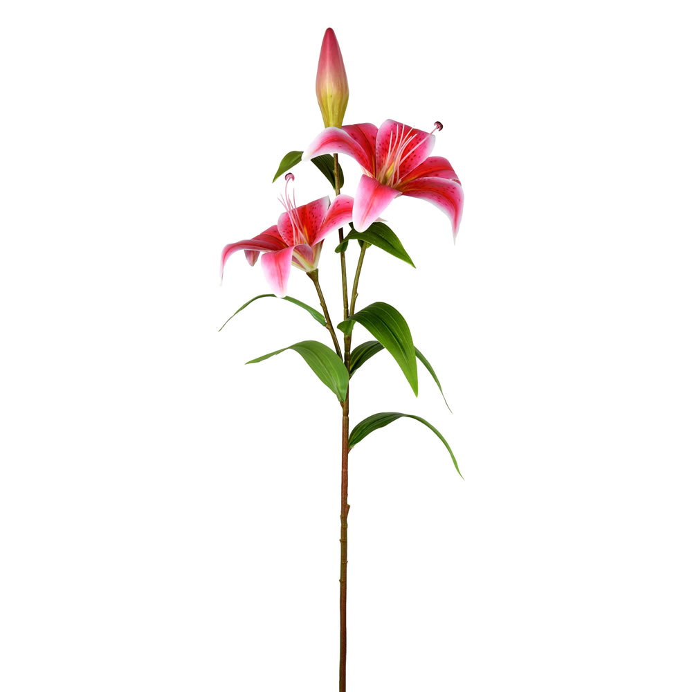 FC190679 33.5 in. Artificial Lily Floral Spray, Pink