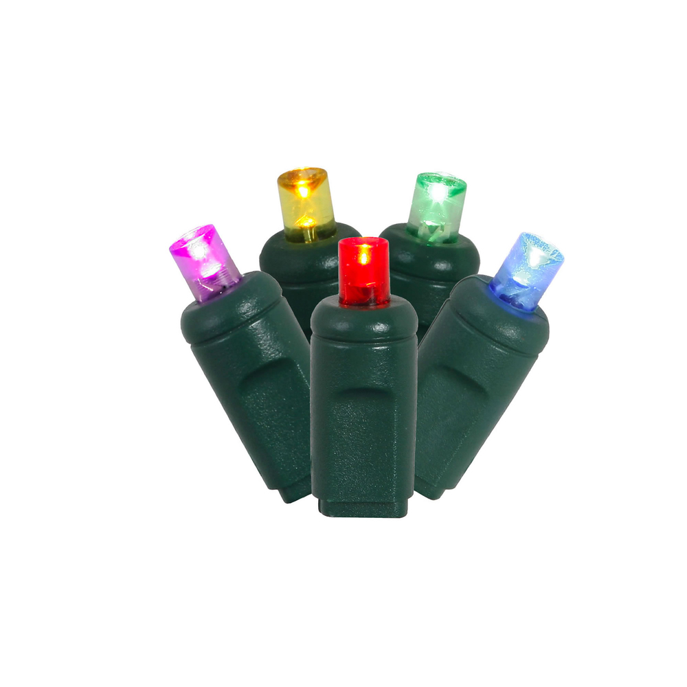 X4G6700TPBG 70 Light x 4 in. x 24 ft. Twinkle LED Light with Green Wire, Multi Color
