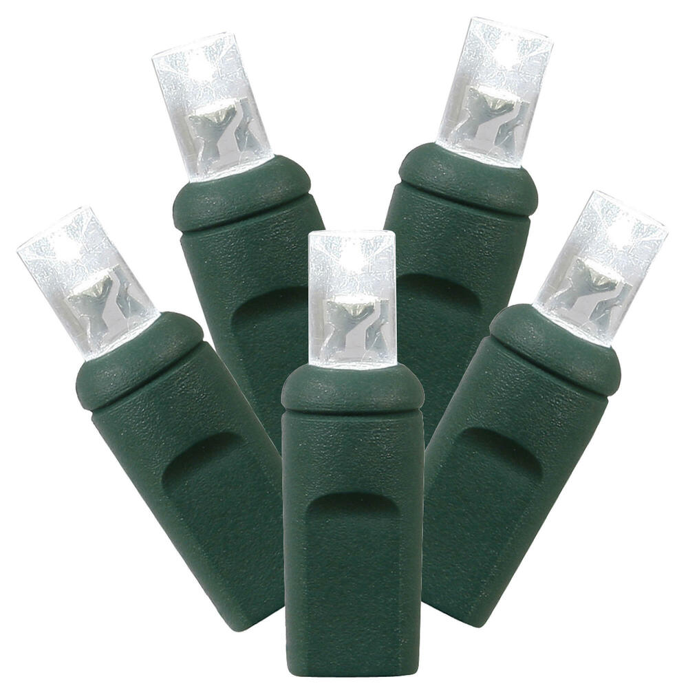 X4G6709TPBG 70 Light x 4 in. x 24 ft. Twinkle LED Light with Green Wire, Pure White