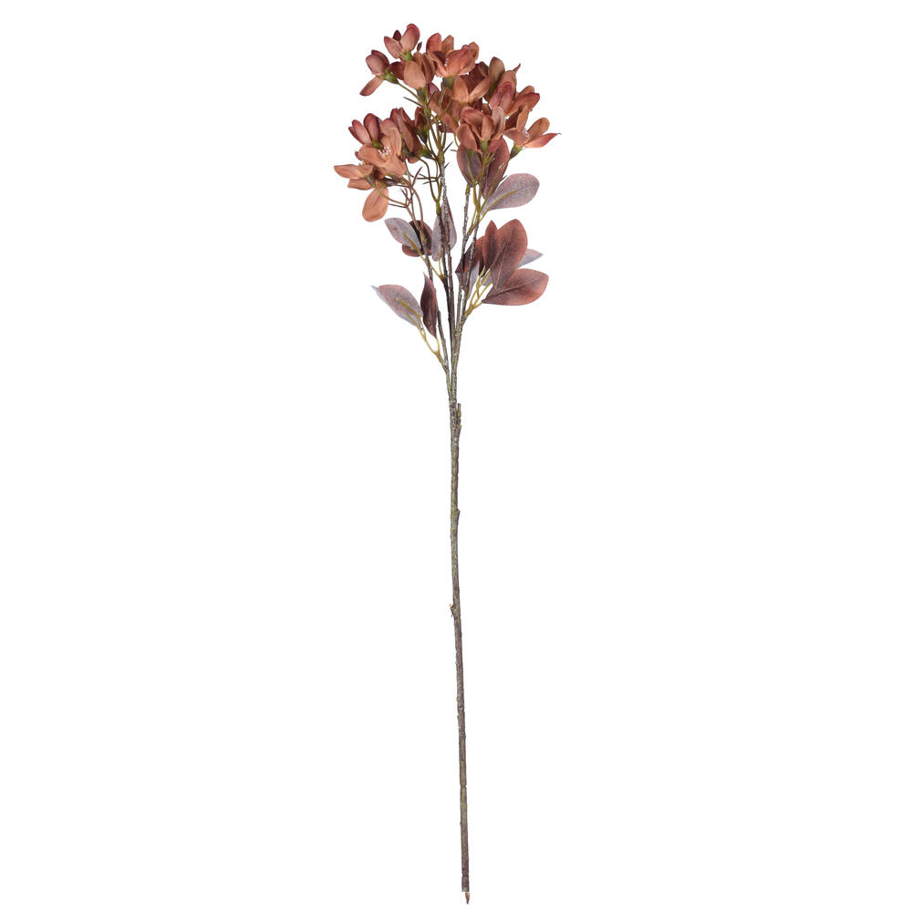 FXT222327 25.5 in. Artificial Primrose Flower Spray, Rust - 3 Per Bag