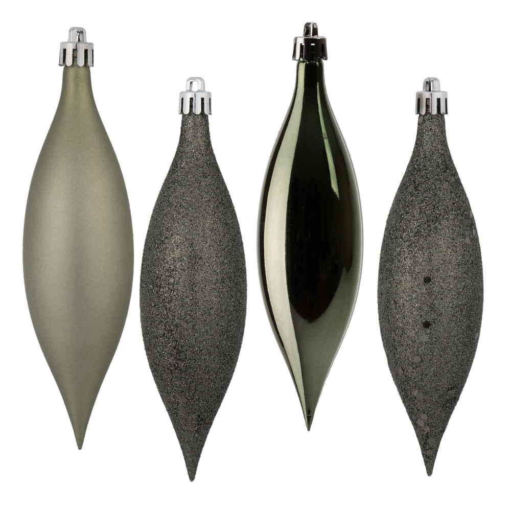 N500123 5.5 in. 4 Finish Assorted Drop Ornament, Wrought Iron - 8 Box