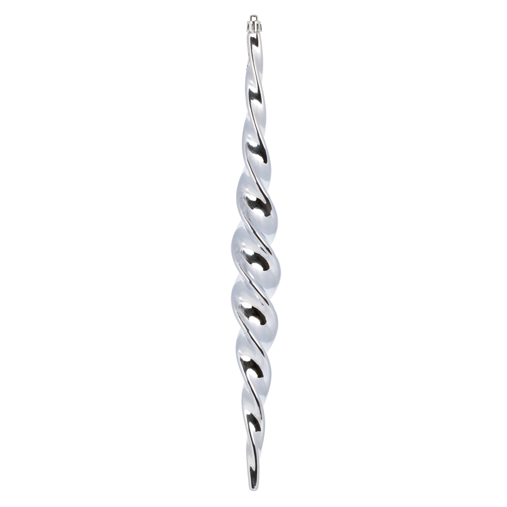 N175134D 14.6 in. Spiral Icicle Ornament, Lilac - 2 Per Box