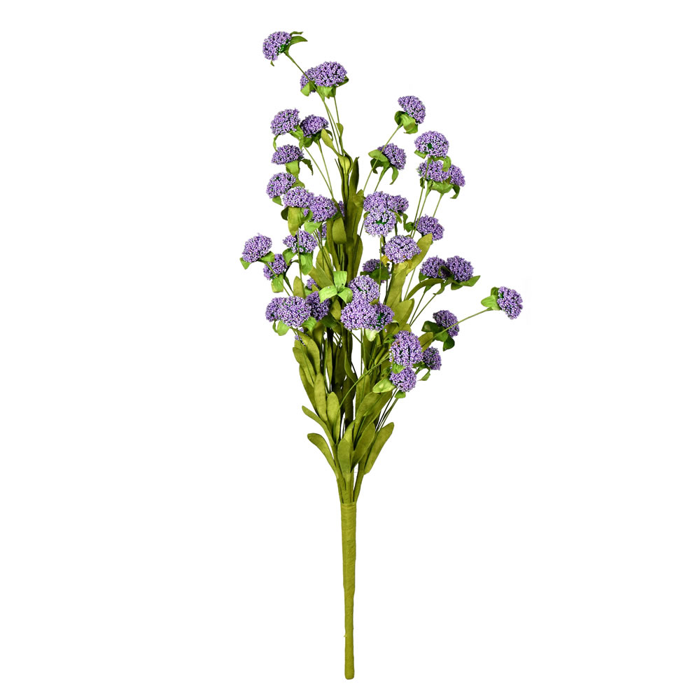 FQ191123 23 in. Artificial Thistle Bush Spray, Purple - Pack of 2