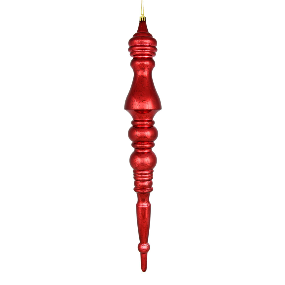 N190919D 20 in. Mercury Finial Ornament, Wine