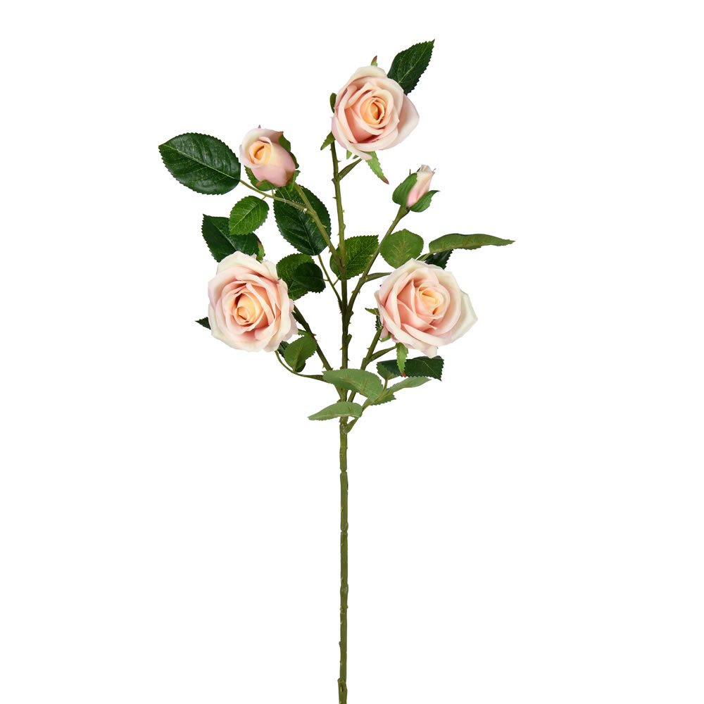 FD190879 28 in. Artificial Rose Spray, Pink - Pack of 3