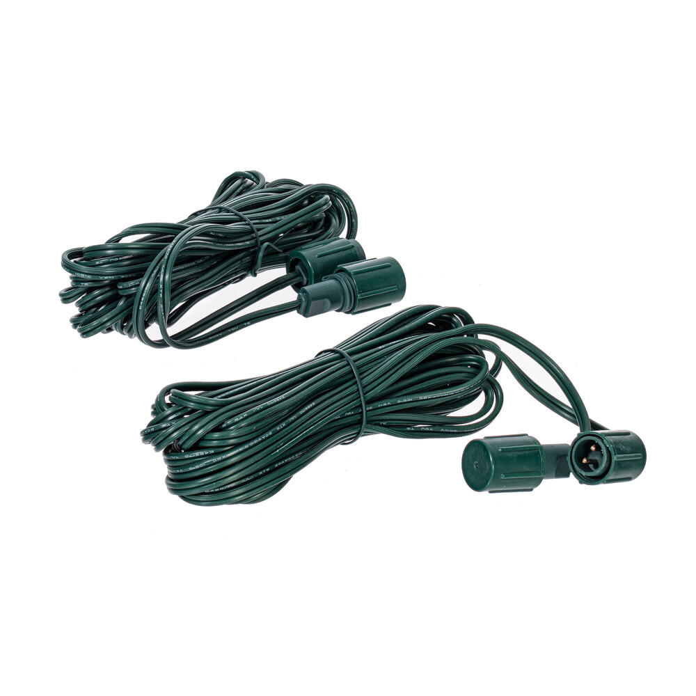 X6G6618 25 ft. Wire Coaxial Extension Cord, Green - 2 Per Bag