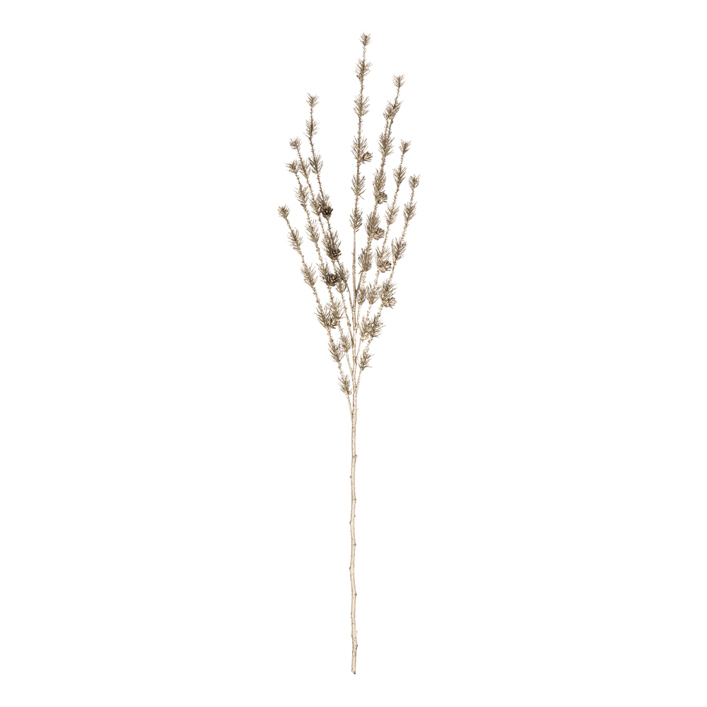 FA185601 38 in. Artificial Needle Pine & Cone Spray, Champagne - Pack of 3