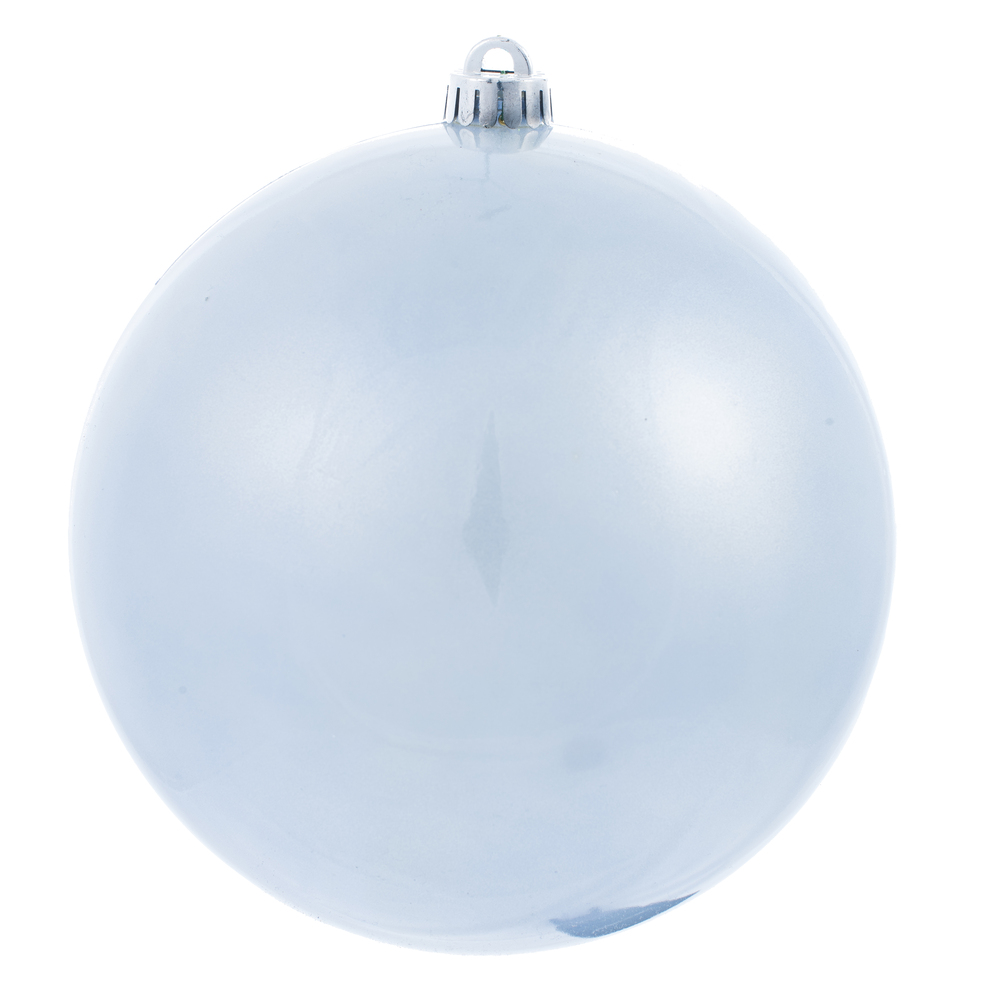 Picture of Vickerman N592029DCV 8 in. Candy Ball UV Drilled Ornament&#44; Periwinkle - Pack of 12