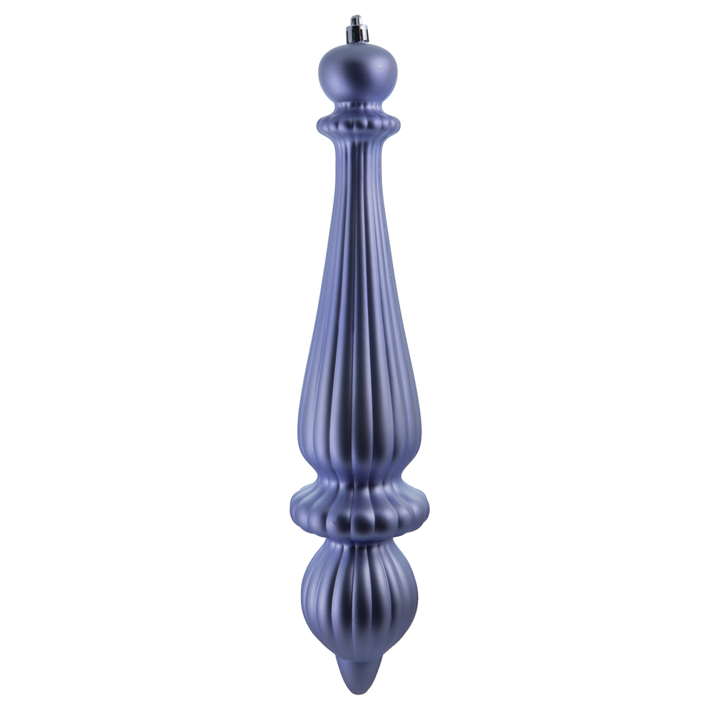 N150834DMV 14 in. Matte Finial UV Drop Ornament, Lilac