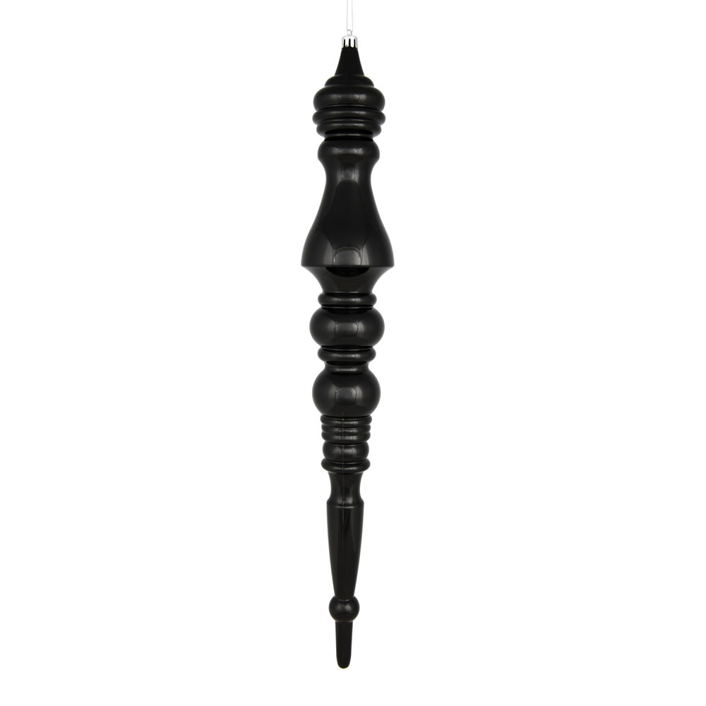 N190917D 20 in. Mercury Finial Ornament, Black